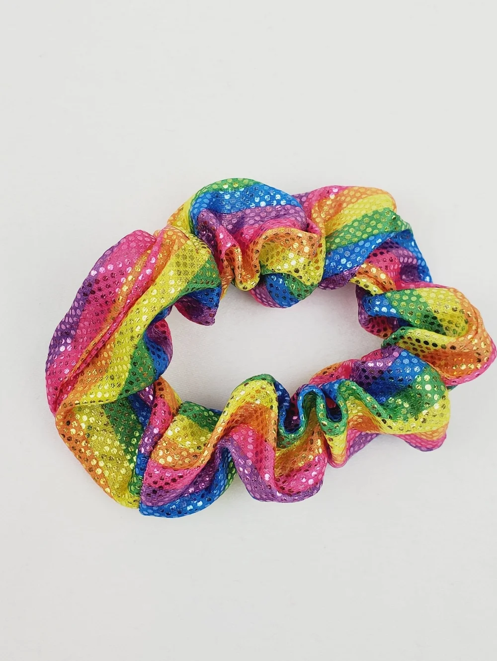 4 FOR $15  💕 Metallic Rainbow Scrunchie Hair Accessories